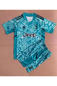 Fotbalové Dres Juventus Brankářské Dětské Venkovní Oblečení 2022-23 Krátký Rukáv (+ trenýrky)